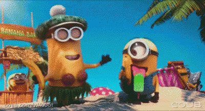 Minions Beach GIF