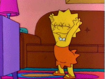 lisa simpson dancing GIF