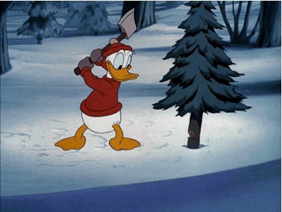 Lumberjack Donald GIF