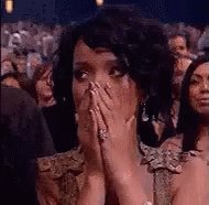 Shocked Rihanna GIF