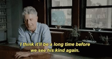 Good morning message 

Happy birthday to the late great Anthony Bourdain 