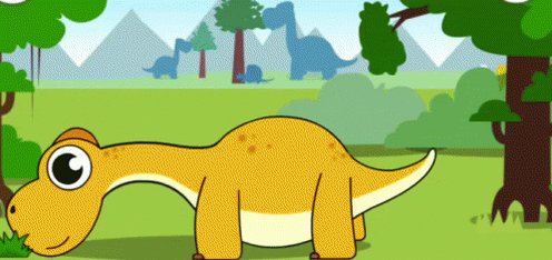 Dinosaur Eating GIF