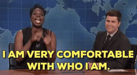 i am very comfortable with who i am leslie jones GIF by Satu