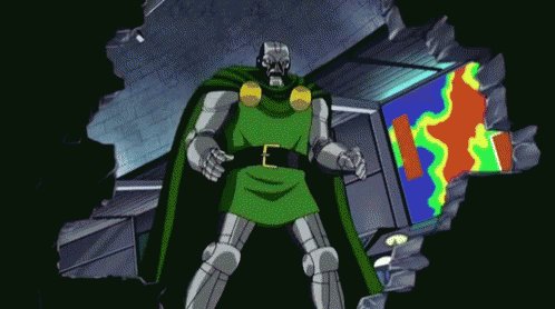 Hood Up Dr Doom GIF