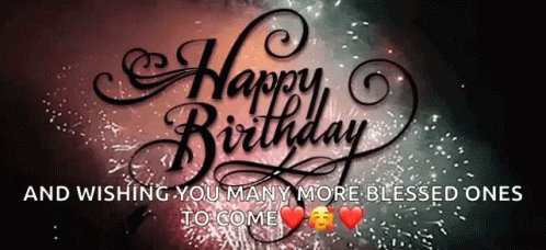  Happy birthday! 