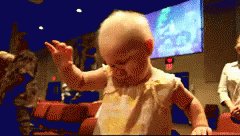 Baby Girl Feeling It At Church GIF