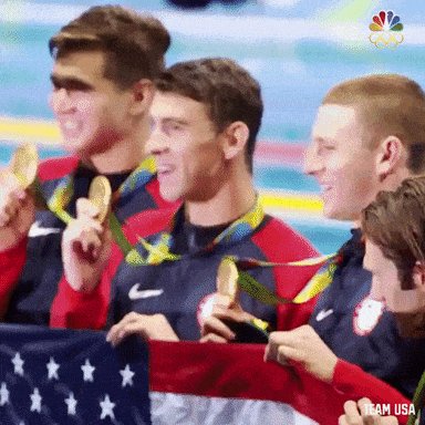 Gold Medal Swimming GIF by ...