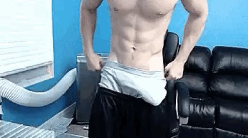 Jerking off gym lingerie solo