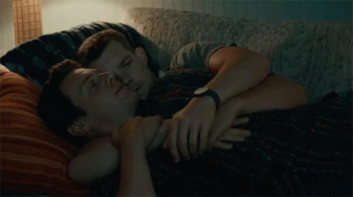 Cuddling On The Couch GIF