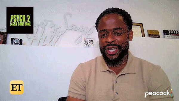 VIDEO: @maggielawson @DuleHill @JamesRoday talk #TheWestWing reunion on #LassieComeHome. They're so funny! #Psych ET https://t.co/qxxtu3Apje https://t.co/5Md3yJh5Dv