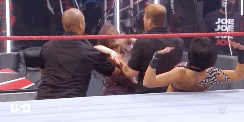 Now is @NikkiCrossWWE mad at @itsBayleyWWE for disrespecting her or slandering the Tony Hawk Pro Skater soundtrack? #WWERaw #MustBeMonday https://t.co/UusFAMfr6v