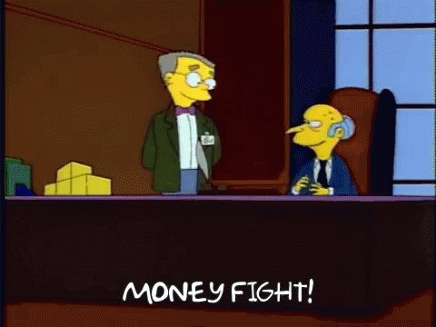 Smithers Money Fight GIF