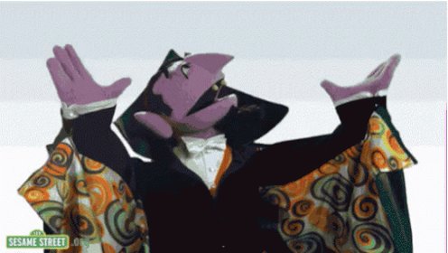 Count Dracula Sesame Street Gif