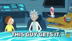 Rick And Morty This Guy Gets It GIF
