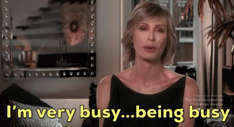 Carole Busy Being Busy GIF