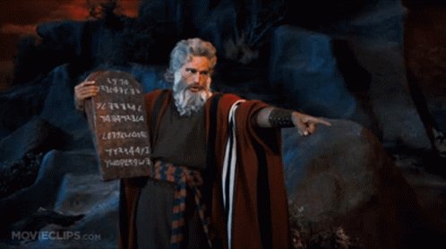The Ten Commandments Moses GIF