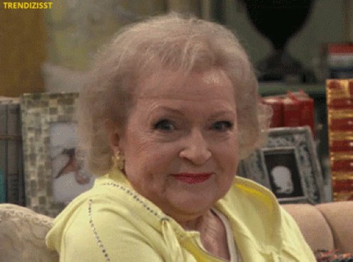 Betty White Winking GIF