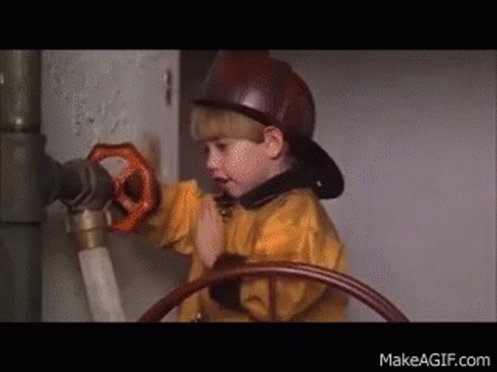 Little Rascals Firefighter GIF