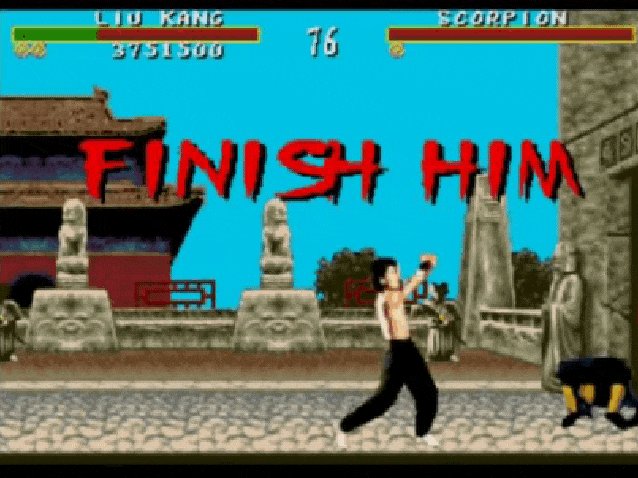 Mortal Kombat  tabmoK latroM on X: Something I (and others) always  wondered about - the screen doesn't darken for Liu Kang's Fatality in MK1.  Was this a conscious choice to set