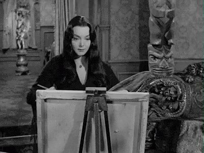 The Addams Family Paint GIF