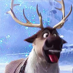 Licking Frozen GIF