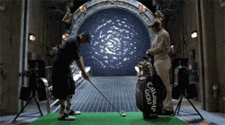 Golfing into an open Stargate