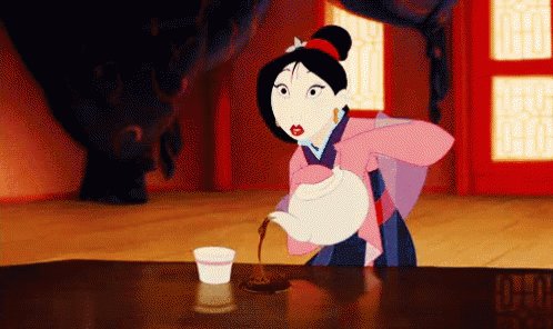 Mulan Pouring Tea GIF