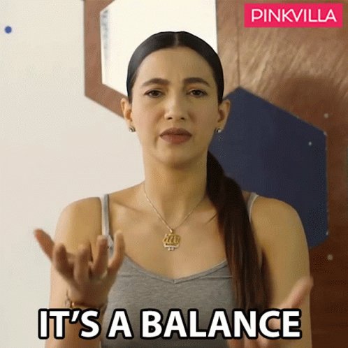 Its ABalance Gauahar Khan GIF