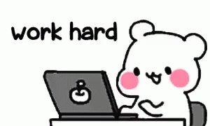 Aniamted Workhard GIF