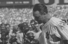 Lou Gehrig Luckiest Man GIF