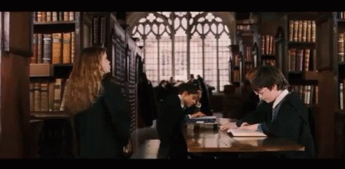 Hermione Book GIF