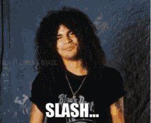 Happy birthday to SLASH who turns 55 today. 