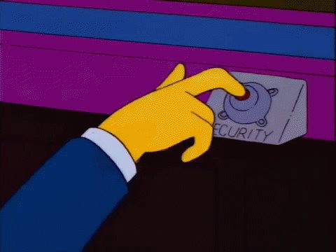 The Simpsons Security Button GIF