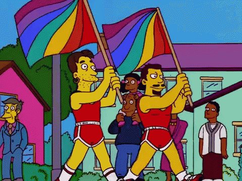 Pride Month Simpsons GIF