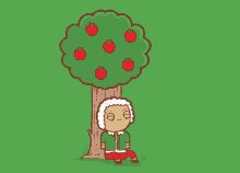 Newton Apple GIF