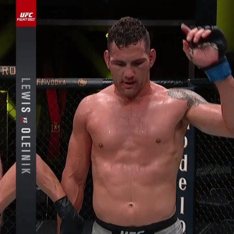 He's BACK! @ChrisWeidman takes home the UD win at #UFCVegas6! https://t.co/U9PWmAzdZl