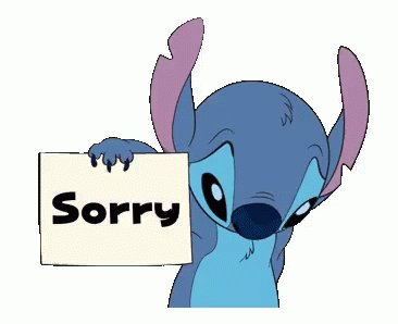 Sorry Stitch GIF