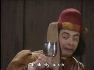 Mr Bean Hurrah GIF