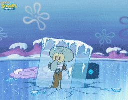 Frozen Squidward GIF