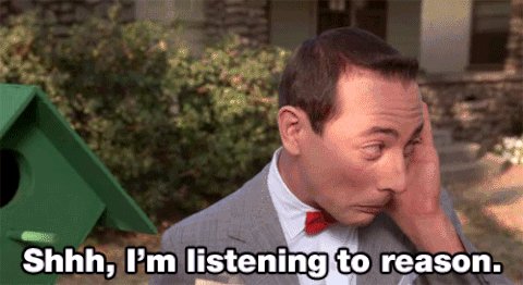 pee wee herman shh im liste...