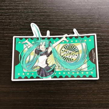 初音ミク ジョイポリス コースター ステッカー 東京ジョイポリスにてコラボイベント『初音ミク DAIBA de DIVA