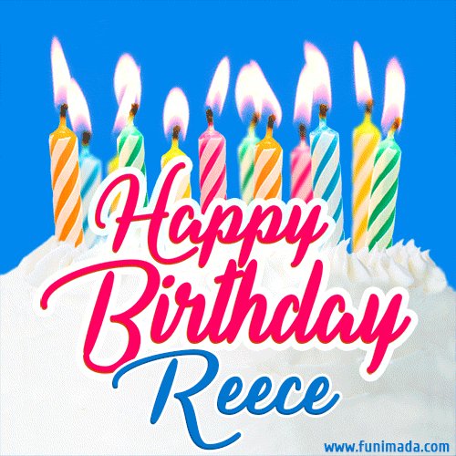  Happy Birthday Reece.Have a lovely day. Xxx       