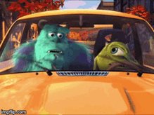 Mike New Car Monsters Inc GIF