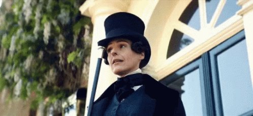 Tips Hat With Cane Gentleman Jack GIF