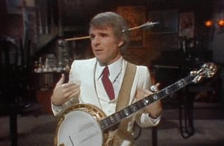 I love that he plays the banjo.  Happy Birthday Steve Martin! 