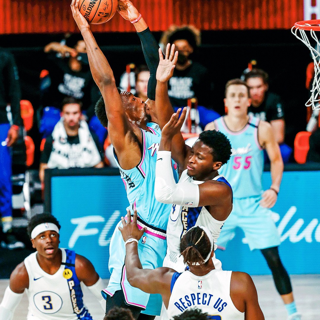 Bold move to even think about challenging a @Bam1of1 dunk like this πΈ
#BAMIP | #HEATCulture https://t.co/Qr3bKB8QvH
