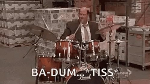 Brian Baumgartner Badumtss GIF