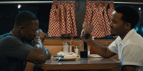 andre holland drinking GIF ...