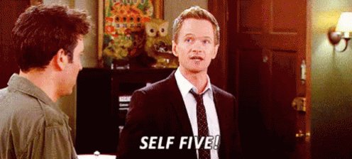 Self Five - Confident GIF