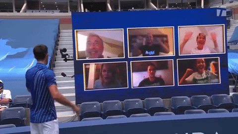 It's all about the fans. 👏
#USOpen | @DjokerNole | #FanCam https://t.co/IVVBVlywIa